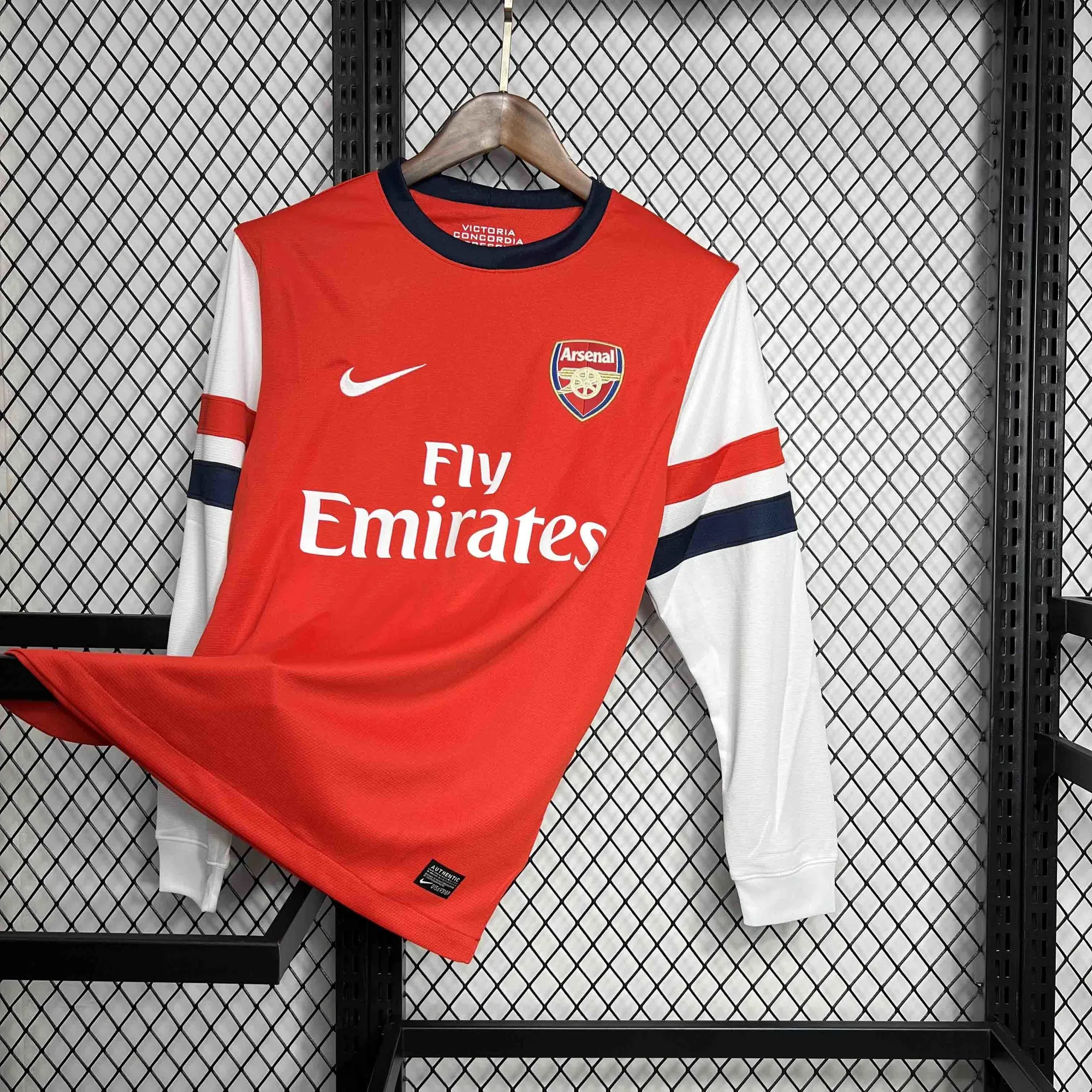 12-13 Arsenal Home Long Sleeve Retro Kit Vintage Shirt AAAAJersey Wholesale Yupoo 2