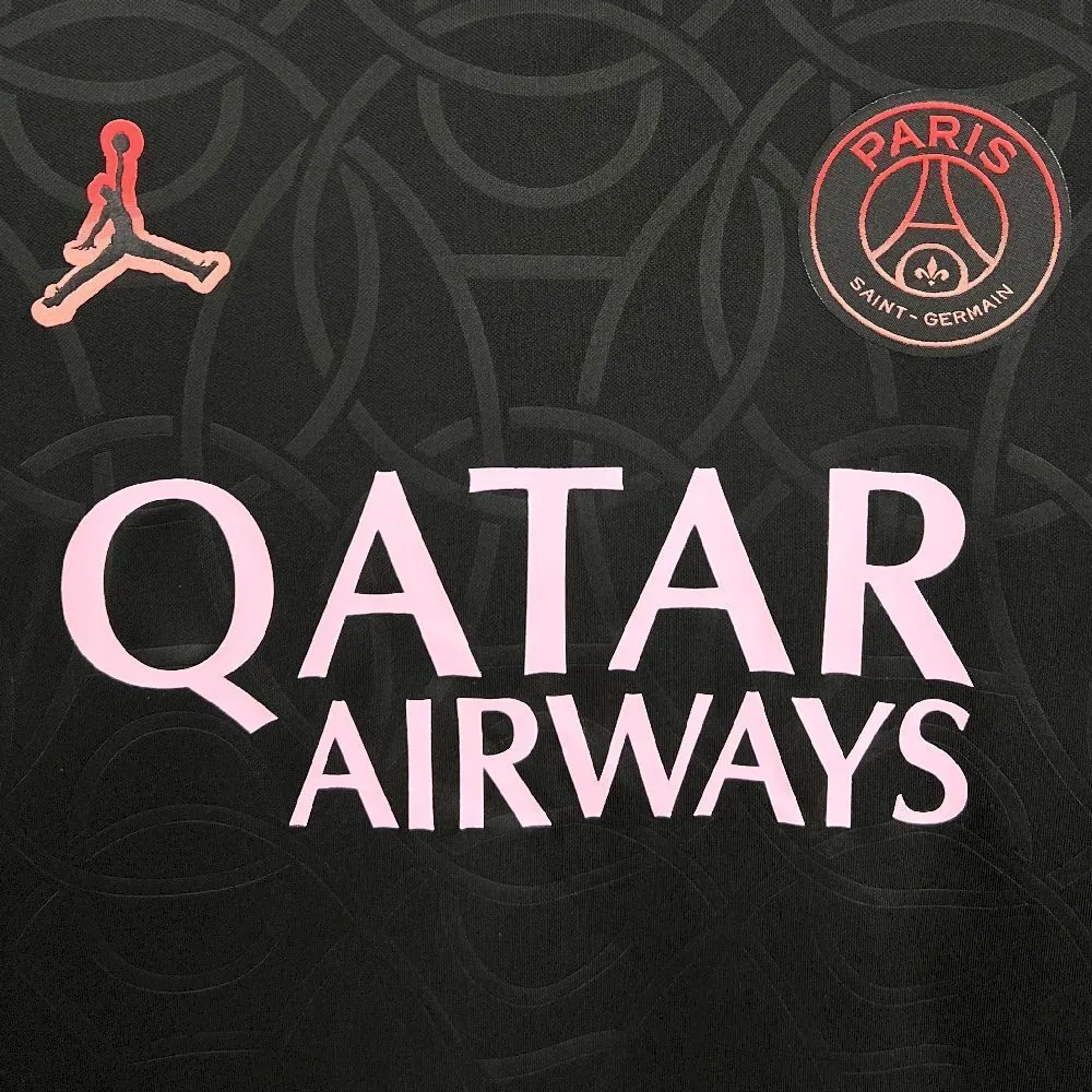 25-26 PSG Black Pre-Match Shirt Football Apparels AAAAJersey Supply Yupoo 5