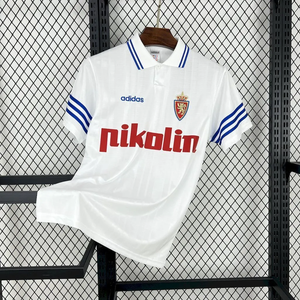 95-97 Zaragoza Home Retro Kit Vintage Shirt AAAAJersey Supplier Yupoo 7