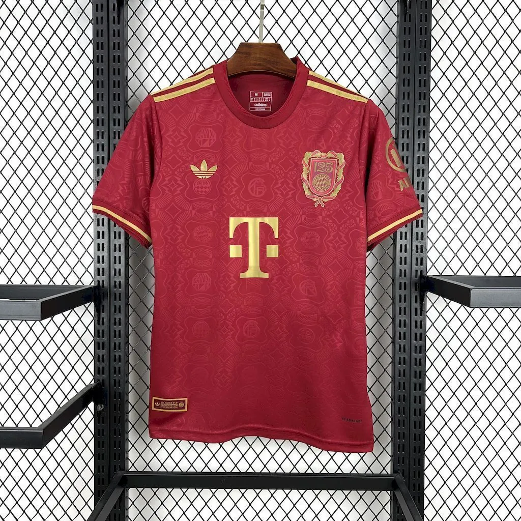 24-25 Bayern Munich 125 Anniversary Red Shirt Football Uniforms AAAAJersey Dropship Yupoo 7