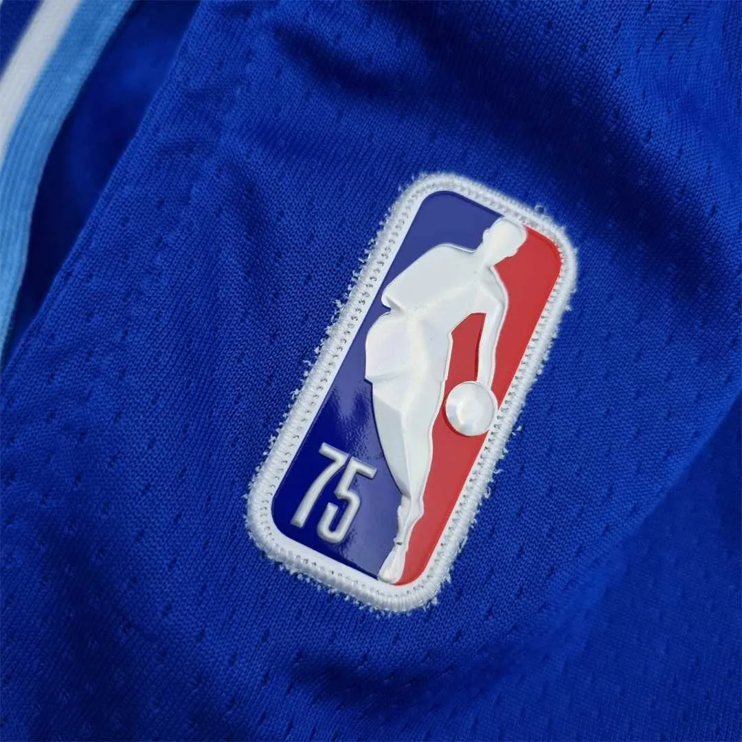 75th Anniversary Los Angeles Lakers Blue NBA Shorts 1