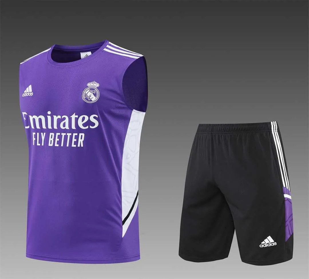 22-23 Real Madrid training suit kit Purple 21