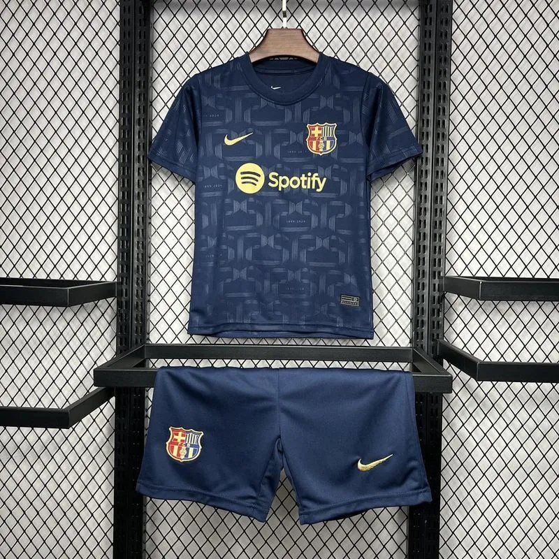 24-25 Barcelona 125th Anniversary Edition Kid Kits Youth Apparels Football AAAAJersey Yupoo 6
