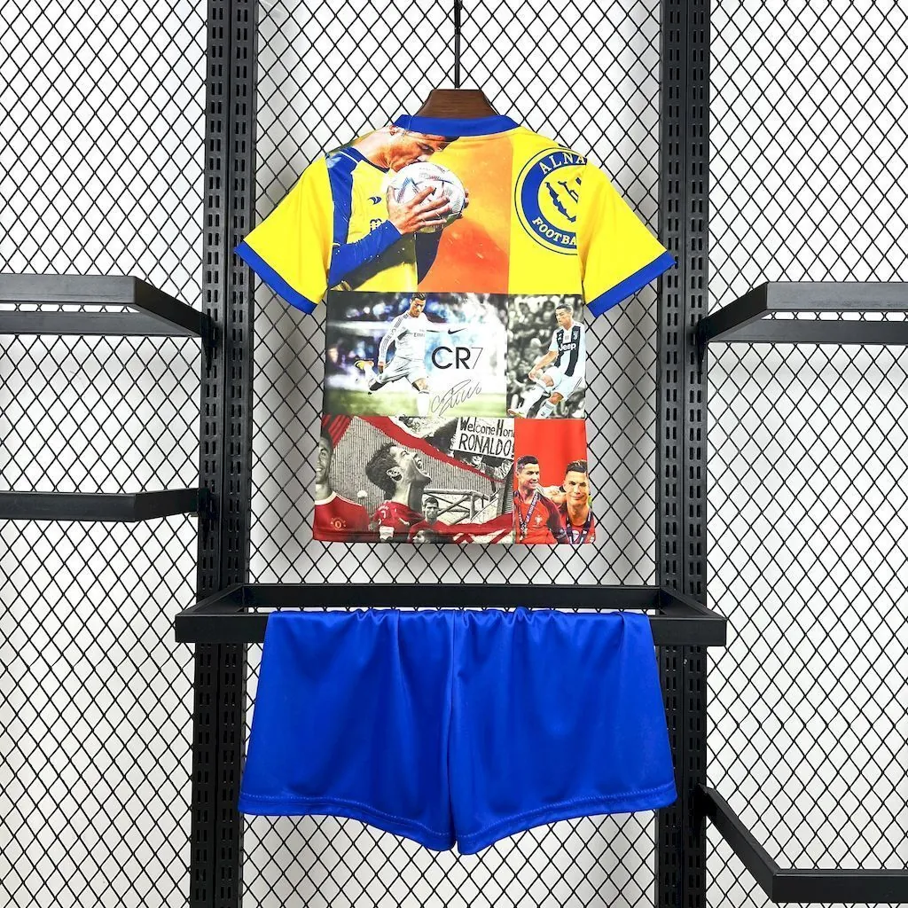 25-26 Cristiano Ronaldo All Club Mix Kid Kits Youth Apparels Soccer AAAAJersey Yupoo 3