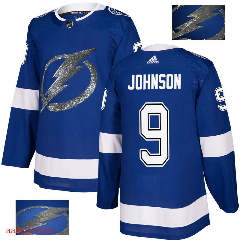 2018 Tampa Bay Lightning ice hockey jersey M-3XL 坦帕湾闪电队时尚亮片款冰球服 2