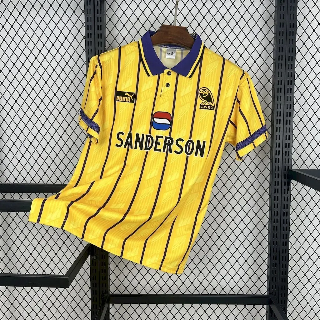 95-96 Sheffield Wednesday Away Retro Kit Vintage Shirt AAAAJersey Wholesale Yupoo 7