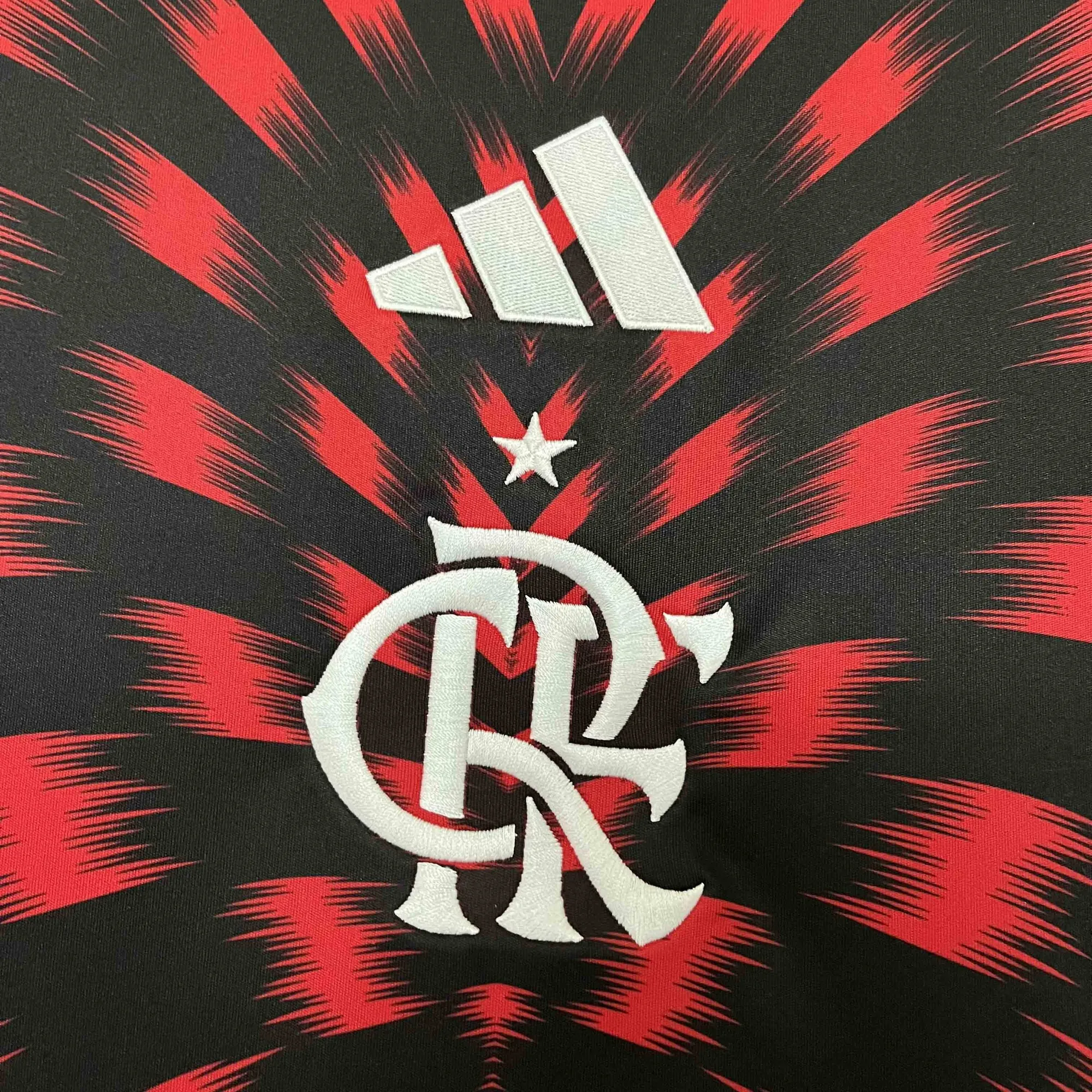 25-26 Flamengo Pre-Match Red Kit Soccer T-Shirt AAAAJersey Supplier Yupoo 1