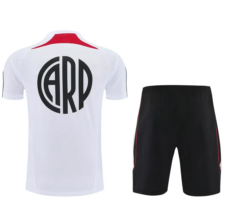 25-26 River Plate White Training Kits Football Tracksuits 2