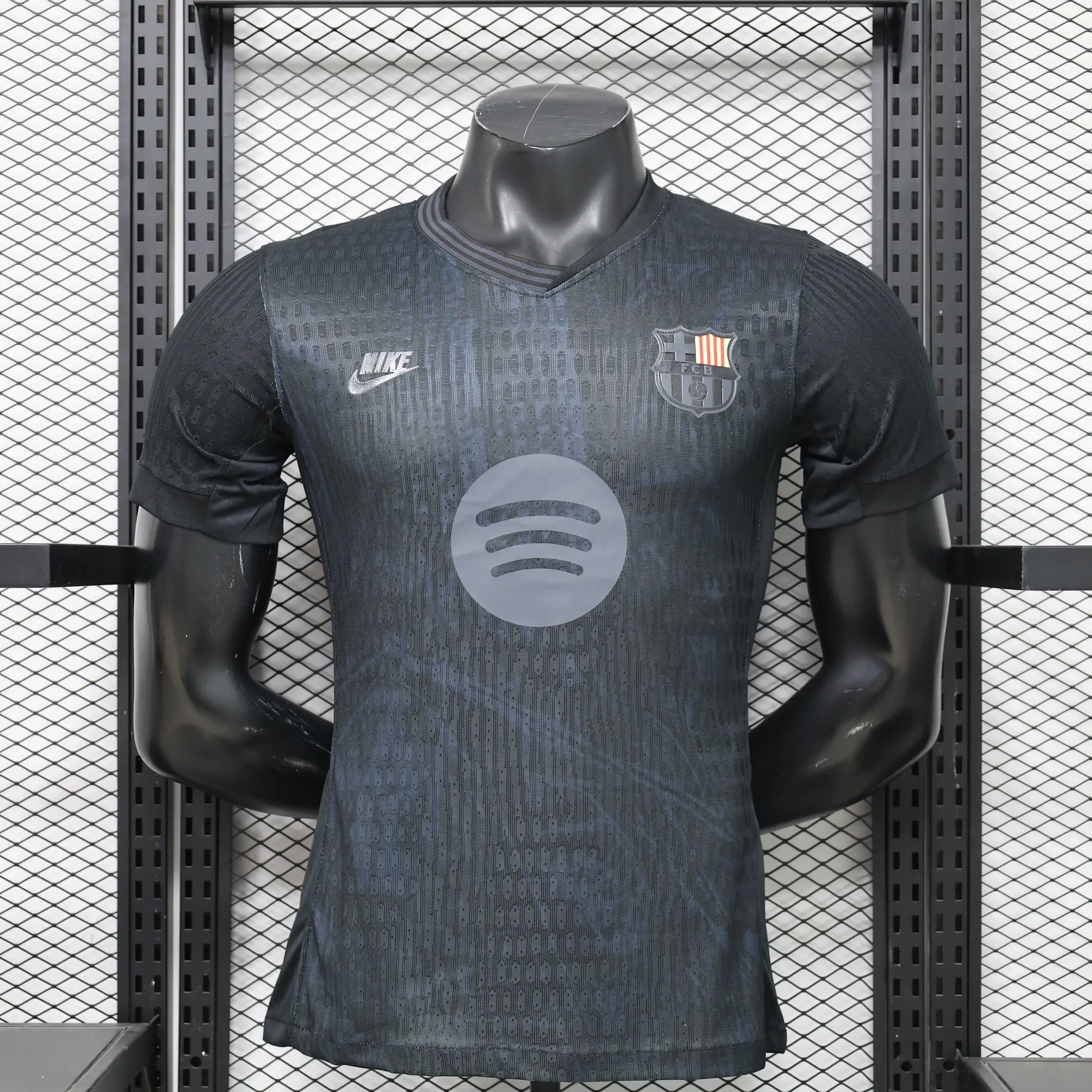 2026-27 Barcelona Concept Black Soccer Shirt Player Version 3
