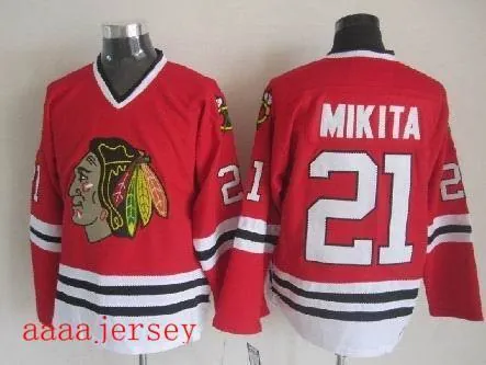 Chicago Blackhawks retro ice hockey jersey M-3XL 芝加哥黑鹰队复古冰球服 3