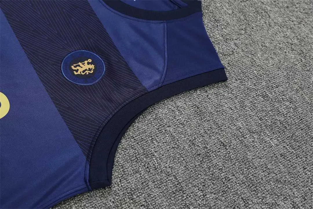 22-23 Chelsea vest training suit kit royal blue 21