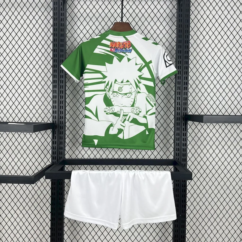 25-26 Real Betis Hummel x Limited-edition Naruto Kid Kits Youth Apparels AAAAJersey Wholesale Y 1