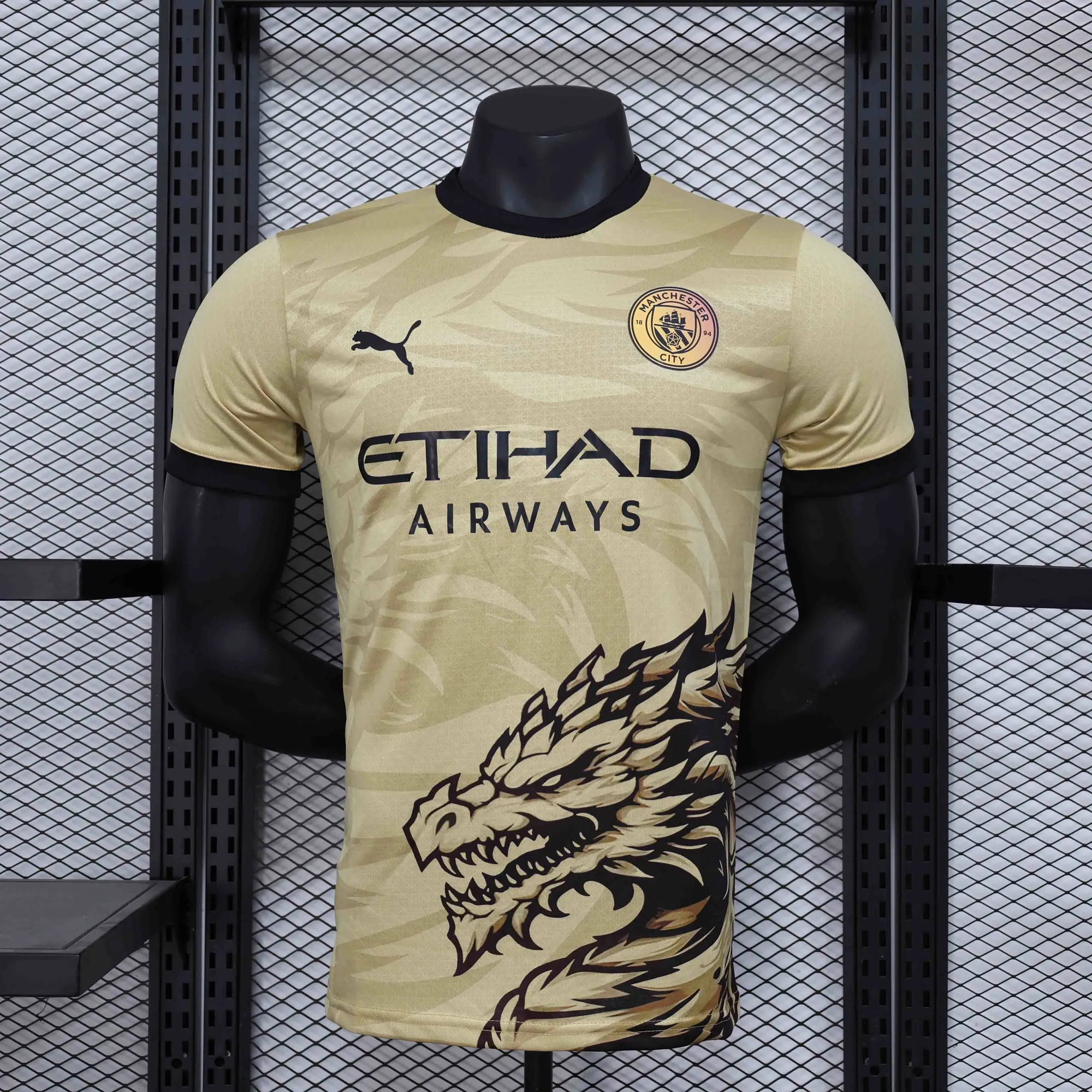 24-25 Manchester City Golden Dragon Special Edition Player Version Shirt AAAAJersey Supplier Yu 5