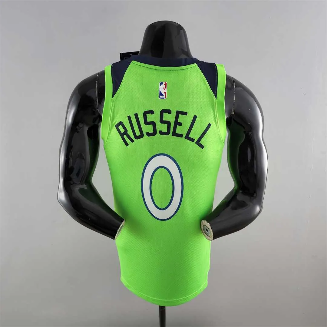 Minnesota Timberwolves RUSSELL#0 Air Jordan NBA Jersey Blue 6