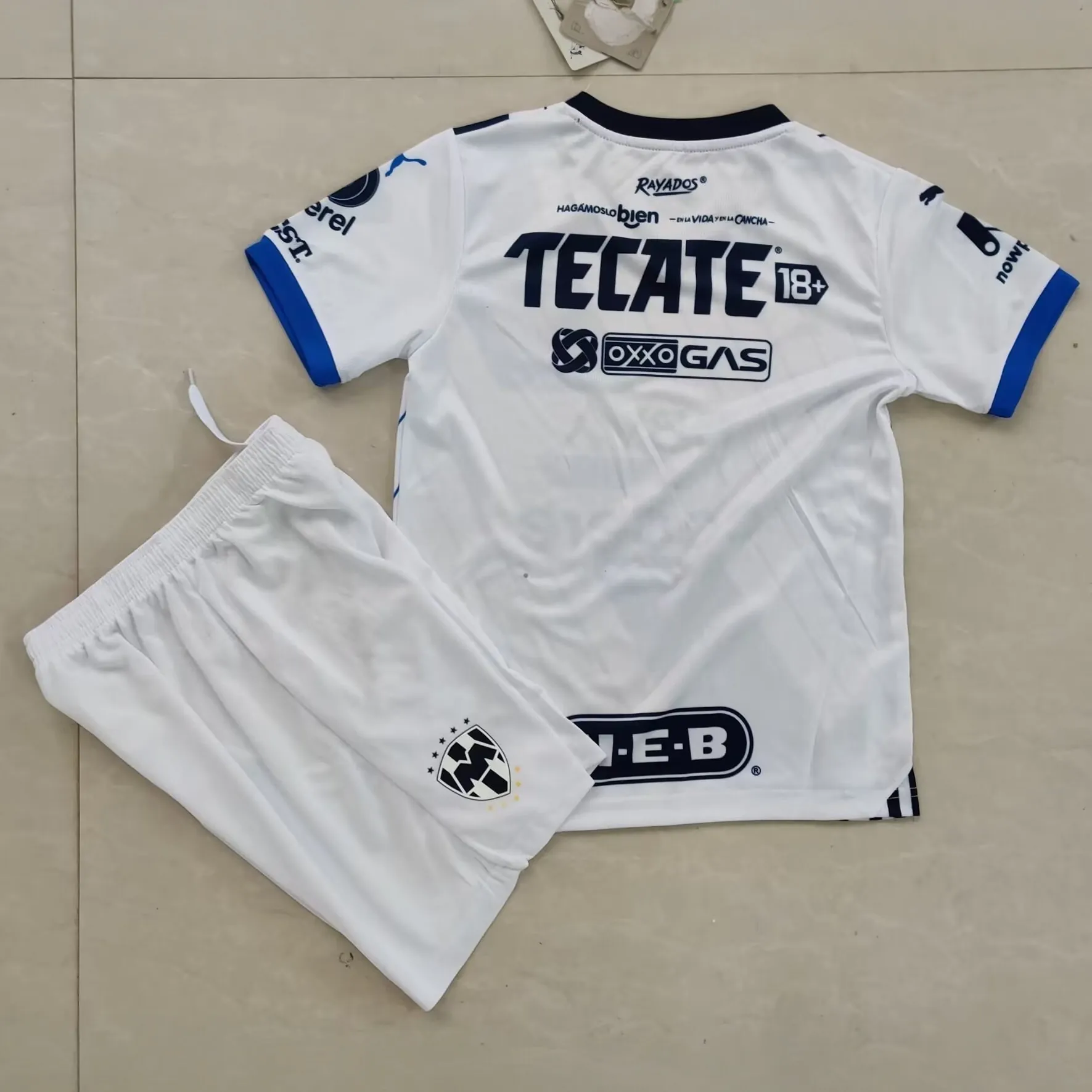 23-24 Rayados Monterrey Away Kids Kits Children Shirt Soccer Jerseys Yupoo 1