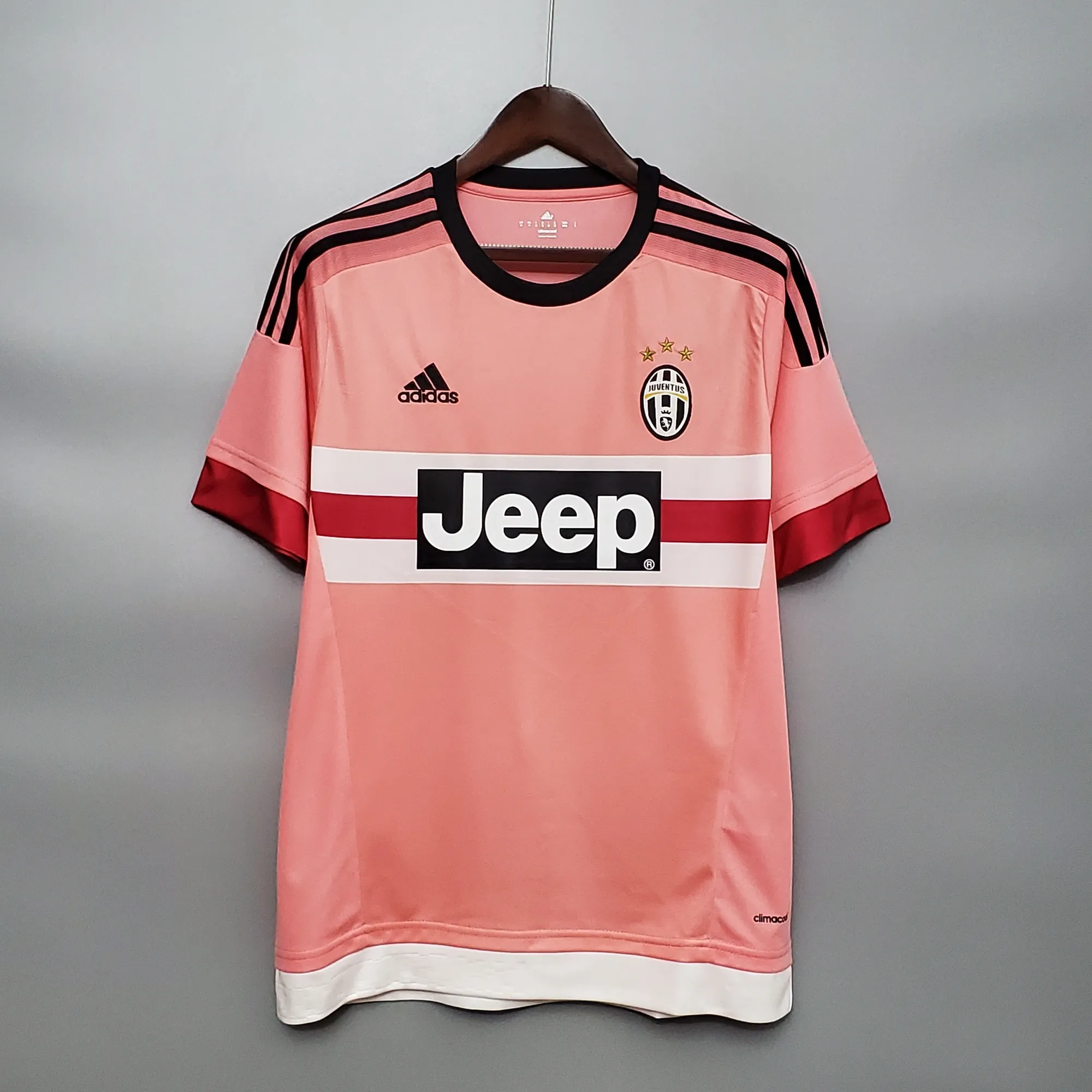 15-16 Juventus away pink Retro Football Jersey S-2XL 6