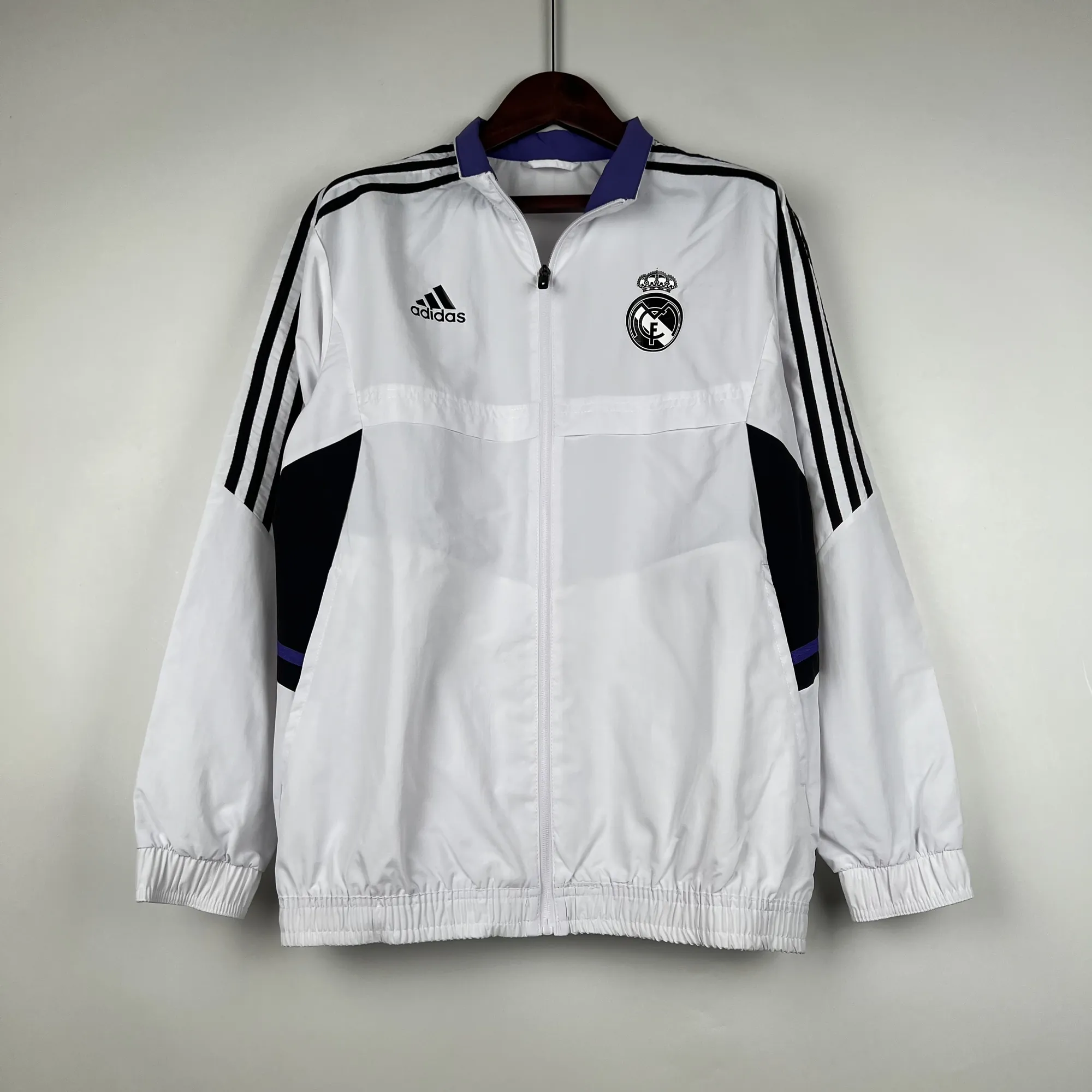23-24 Real Madrid White Windbreaker Jackets Soccer Jerseys Yupoo-1 3