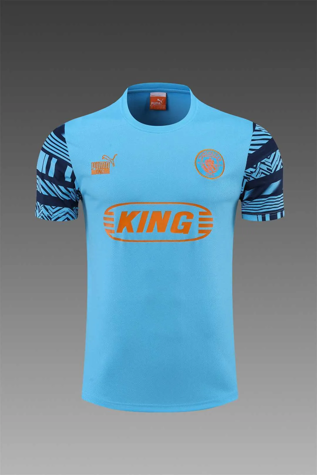 22-23 Manchester City Training Wear Short Sleeve Kit Blue 17