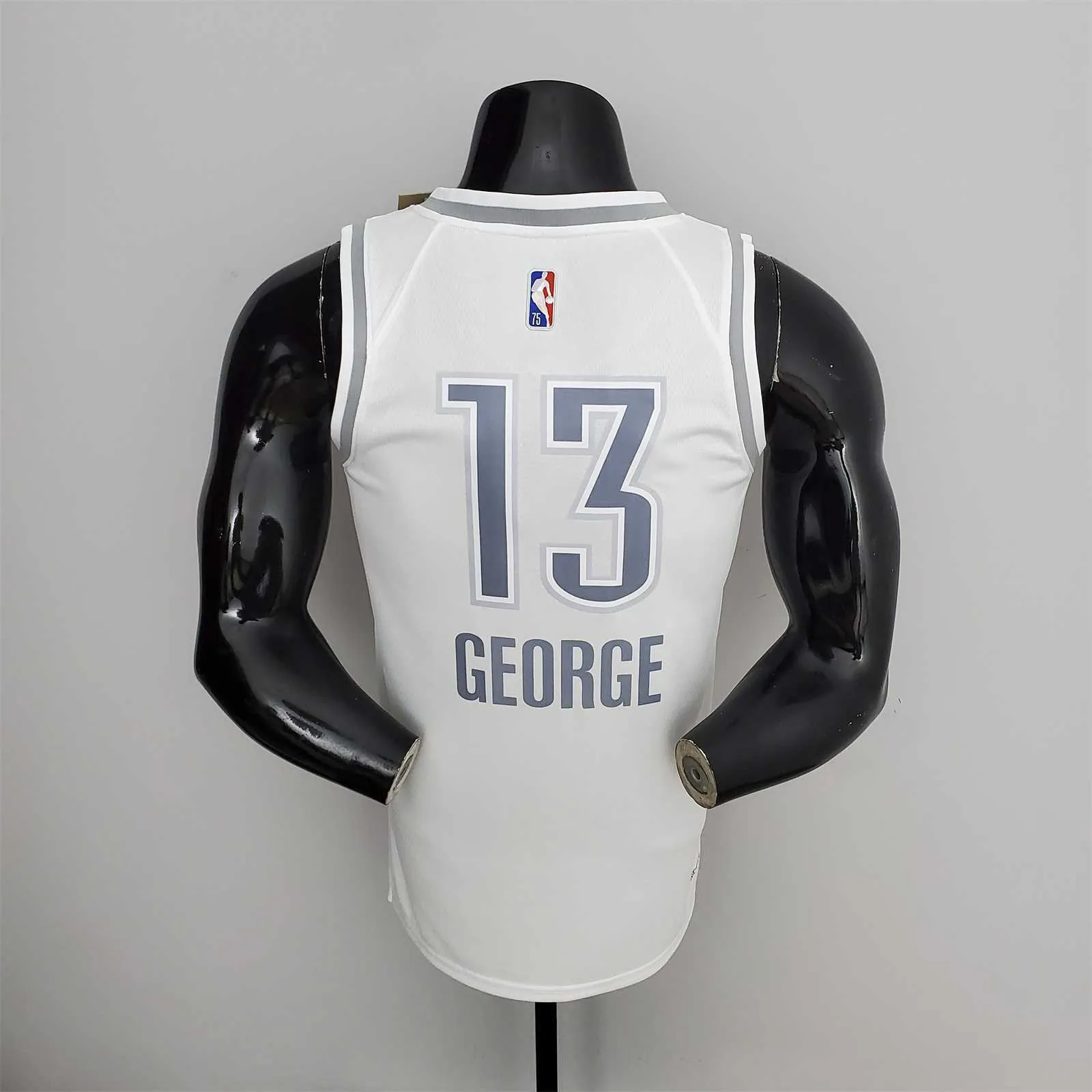 75th Anniversary 2202 Season Oklahoma City Thunder GEORGE#13 City Edition White NBA Jersey 6