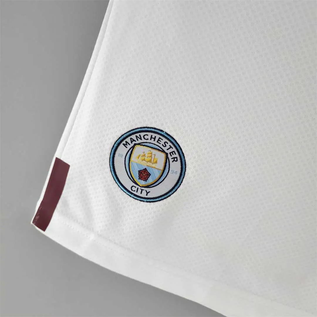 22-23 Manchester City Shorts White-1 4