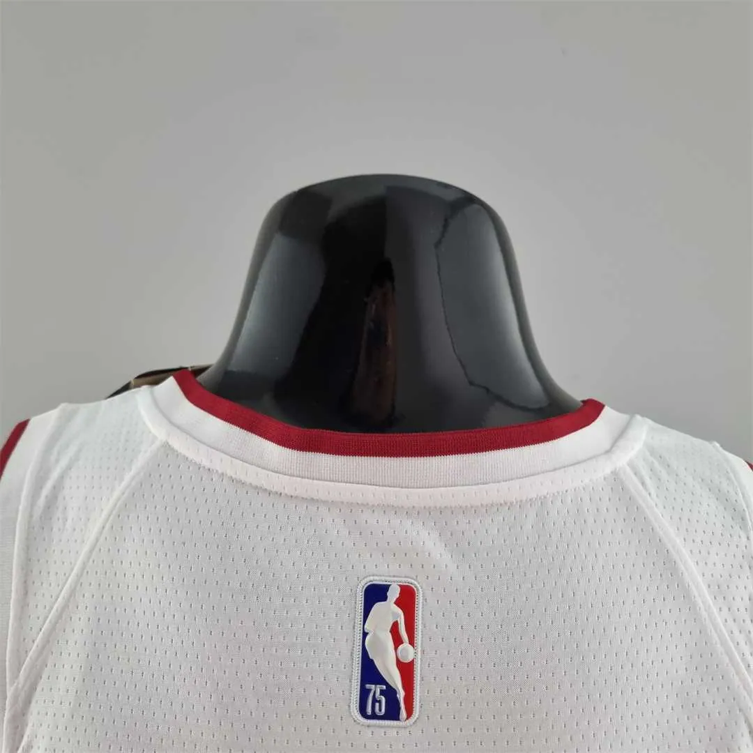 75th Anniversary Miami Heat ADEBAYO#13 White NBA Jersey 8