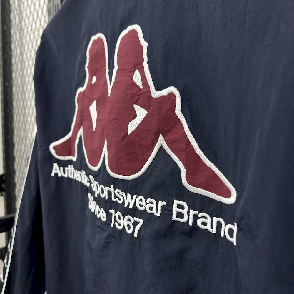 25-26 Real Madrid x Kappa OG Style Navy Windbreaker Jacket AAAAJersey Supplier Yupoo 1
