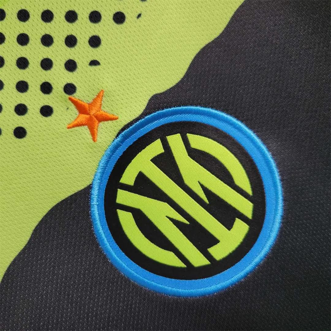 22-23 Inter Milan Pre-match greenblack training suit 1
