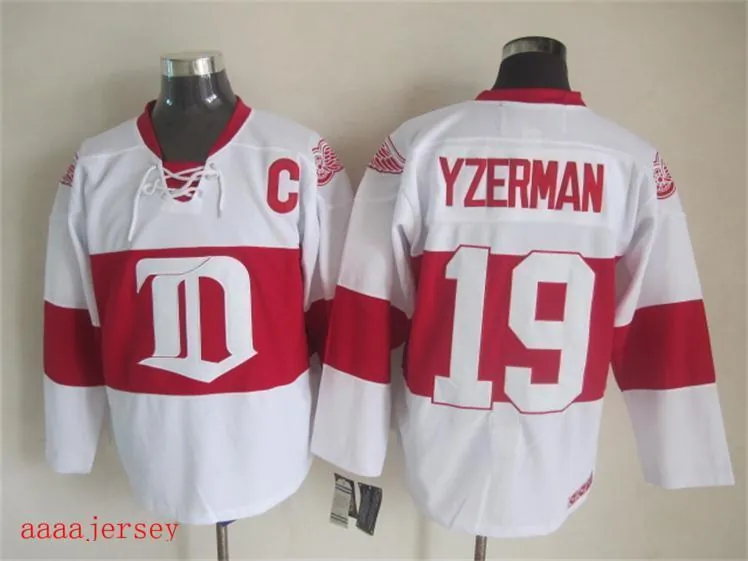 Detroit Red Wings retro ice hockey jersey M-3XL 底特律红翼队复古冰球服 1
