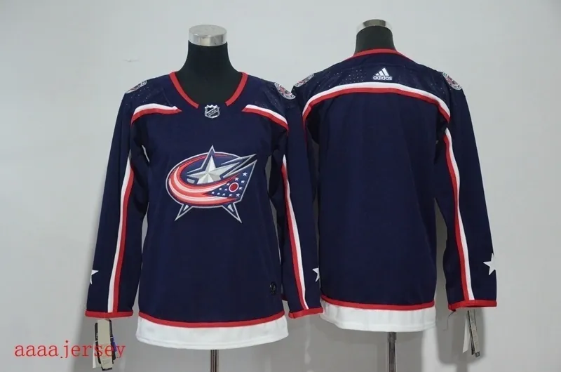 Columbus Blue Jackets women Ice hockey jersey S-XL 哥伦布蓝衣队女装冰球服 3