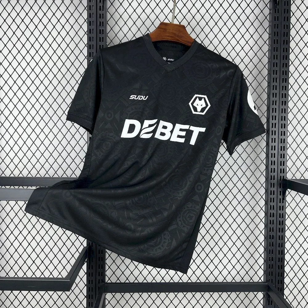 25-26 Wolves Goalkeeper Kit Black Shirt Football Apparels AAAAJersey Supply Yupoo 5