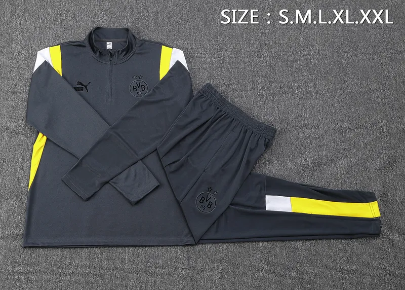 23-24 Dortmund Long Sleeve Training Suit Yupoo 1
