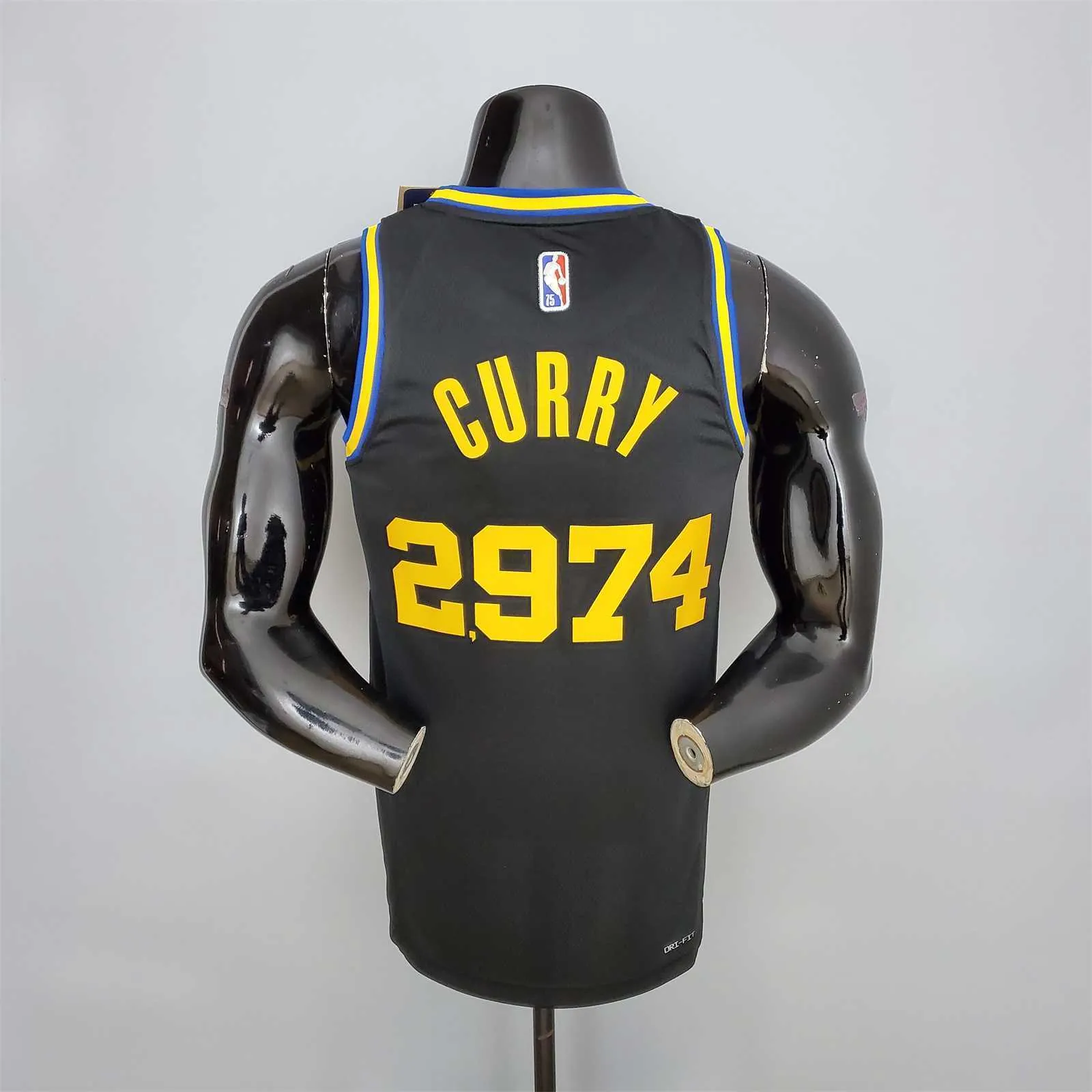 75th Anniversary Curry #2974 Warriors Black 8