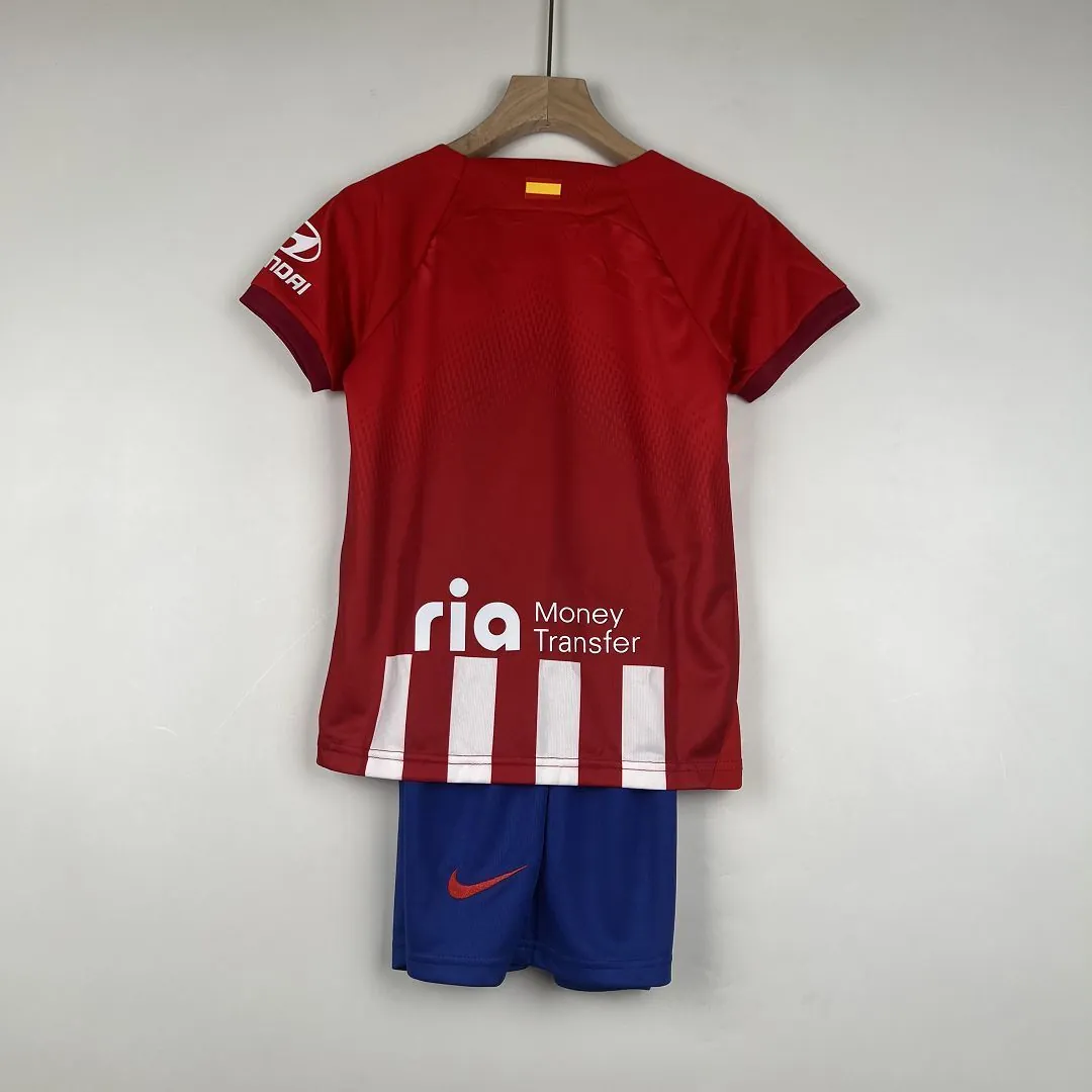 23-24 Kids Atletico Madrid home size 16-28 Cheap Football Kit 5
