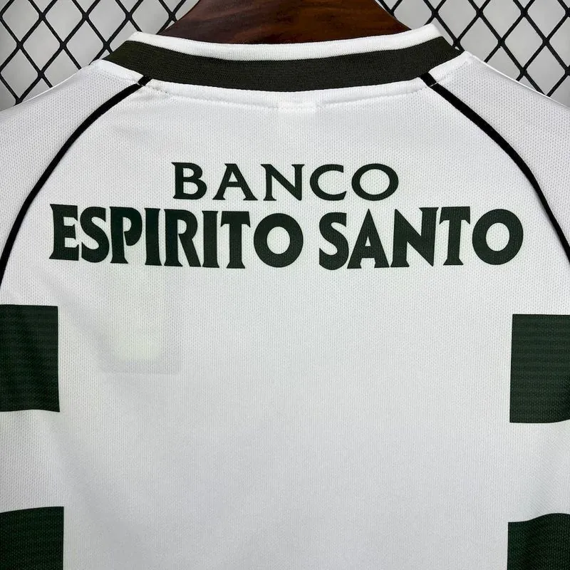 01-03 Sporting Lisbon Home Retro Long Sleeve Kit Vintage Shirt Soccer AAAAJersey Yupoo 4