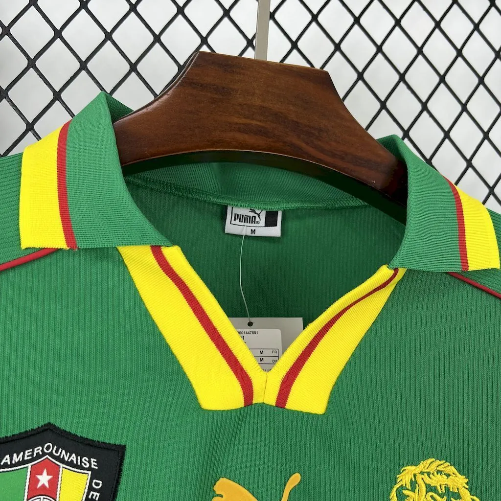 1998 Cameroon Home Retro Kit Vintage Shirt AAAAJersey Supply Yupoo 3