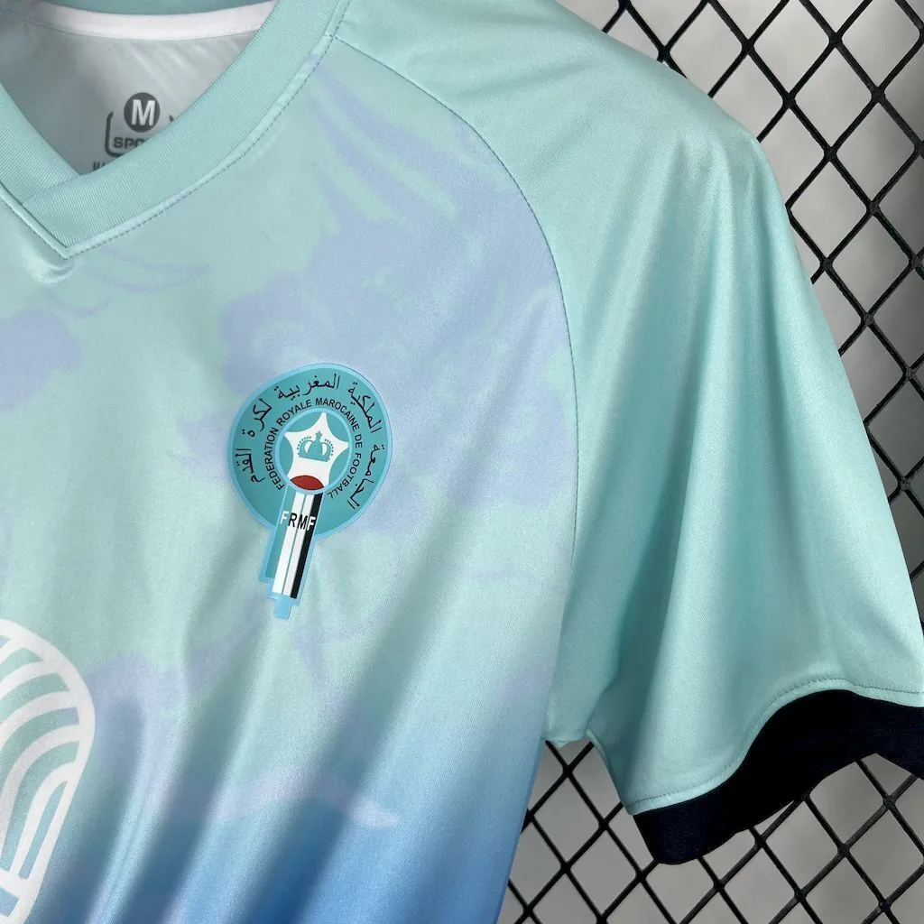 2025 Morocco Blue Special Edition Shirt Football Uniform AAAAJersey Supply Yupoo 3