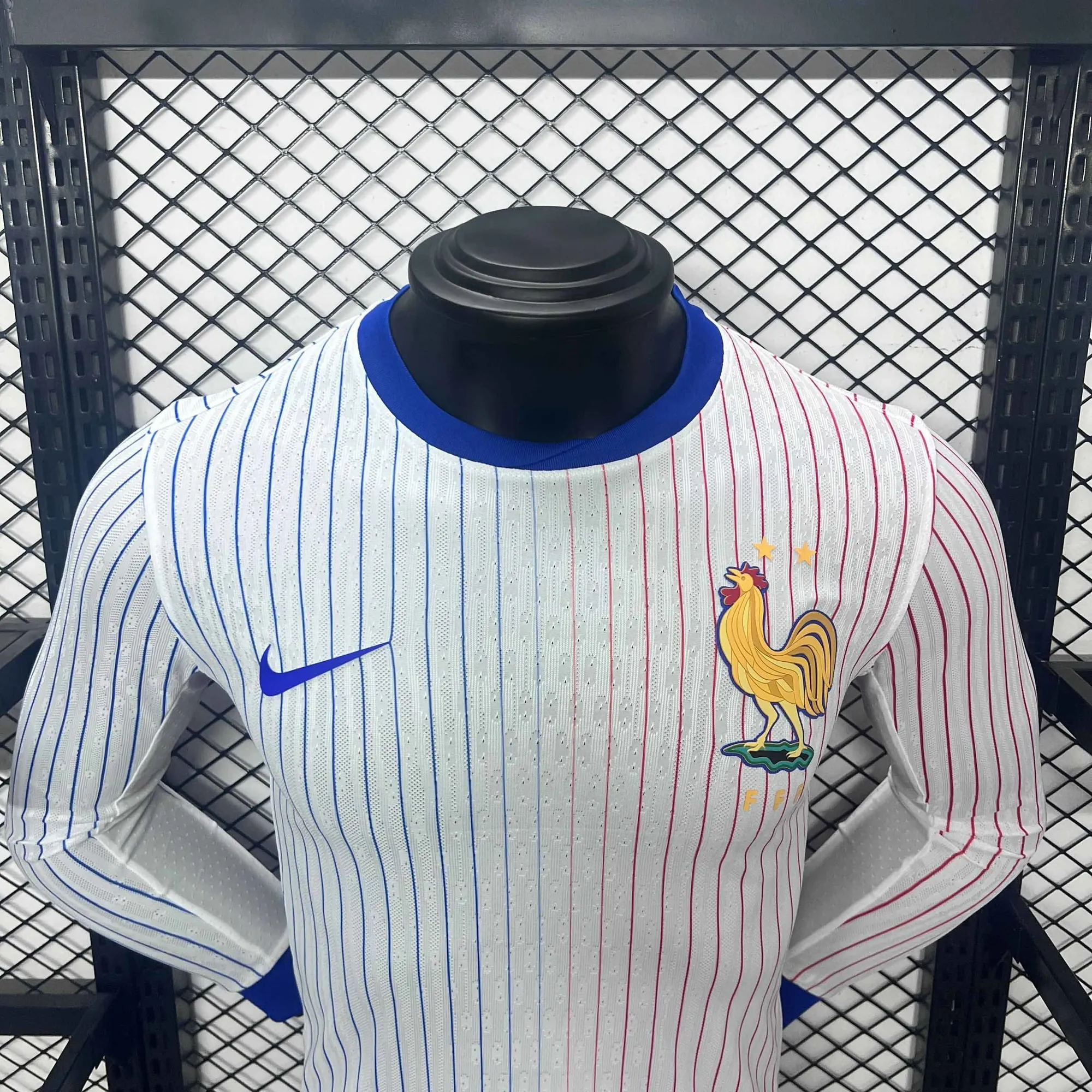 2024 France Away Long Sleeve Kit Player Version Shirt Jerseys Supllier Yupoo 3