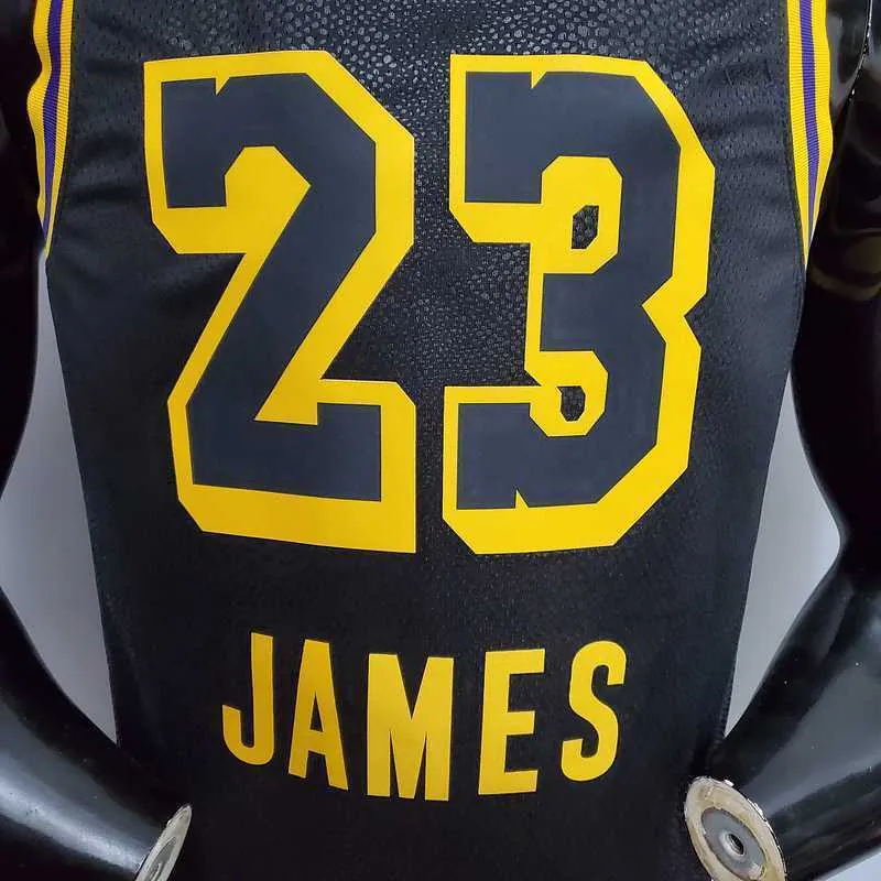 New James #23 Lakers black 4