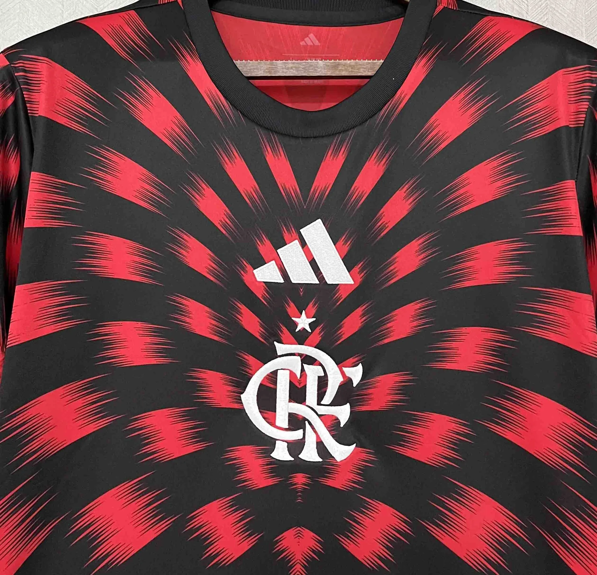 25-26 Flamengo Pre-Match Red Kit Soccer T-Shirt AAAAJersey Supplier Yupoo 5