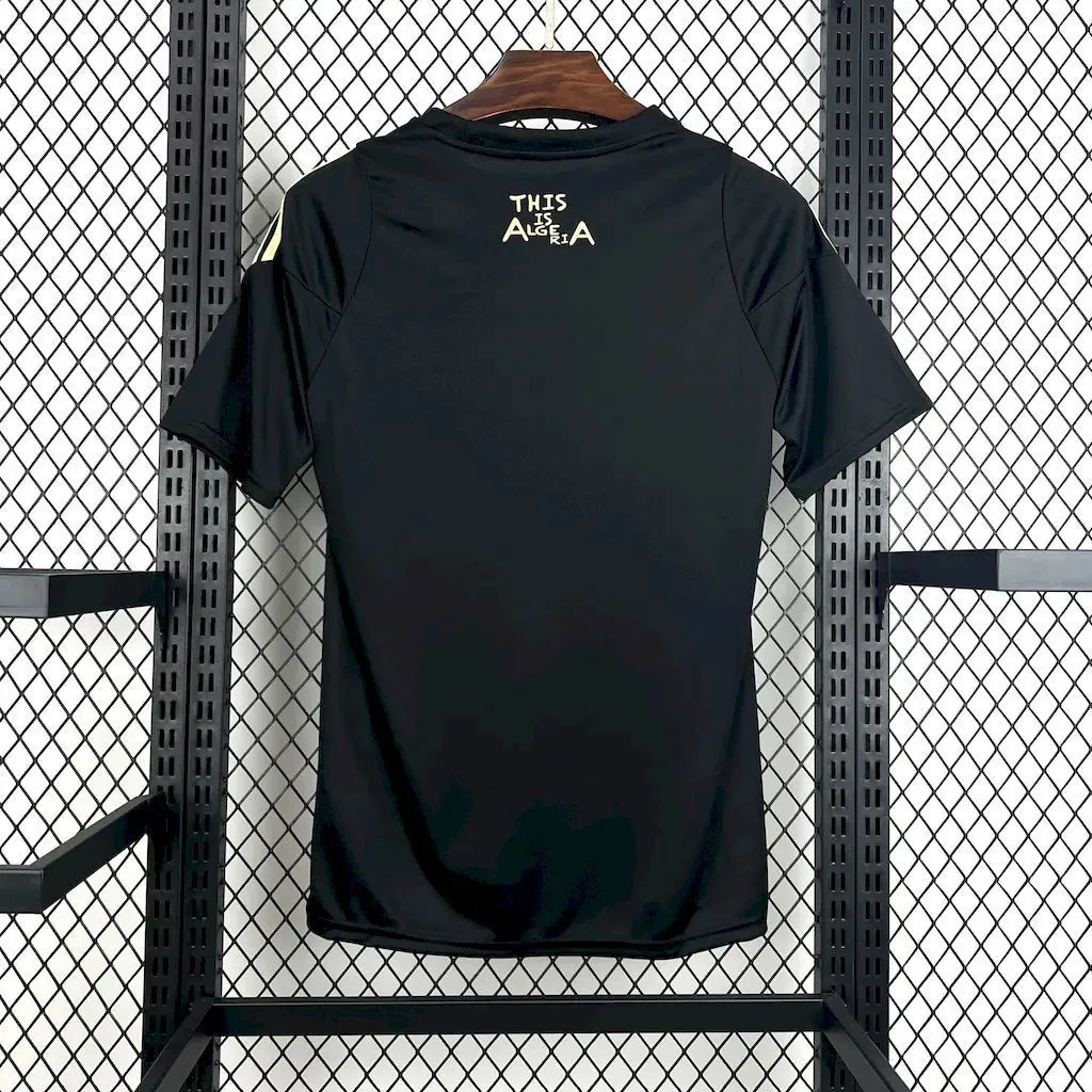 2024 Algeria Black Shirt Football T-Shirt AAAAJersey Supplier Yupoo 1