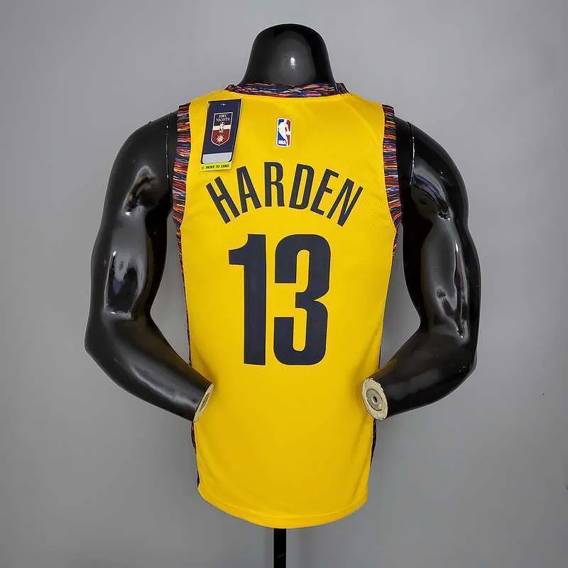 Harden #13 Brooklyn Nets Commemorative Edition Yellow 8
