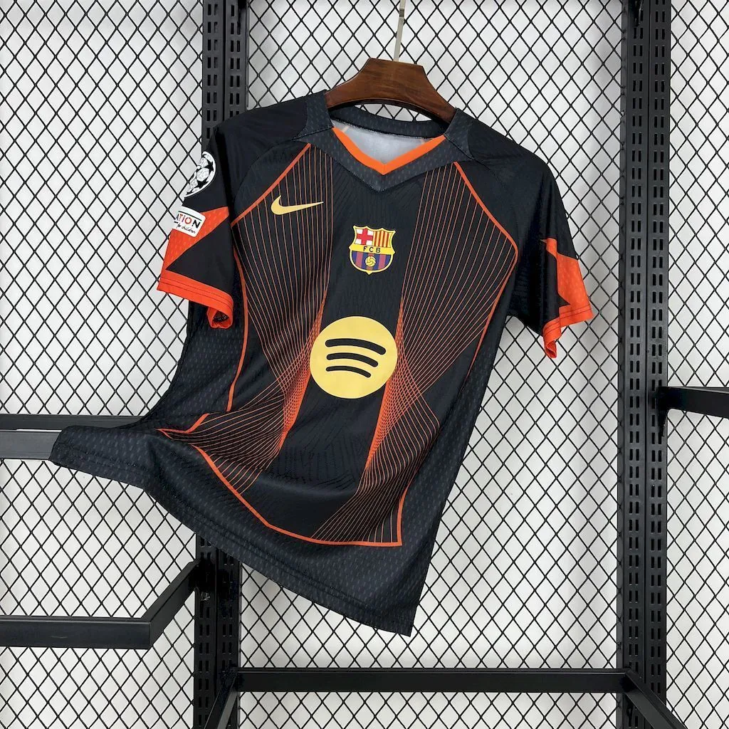 25-26 Barcelona Black Special Edition(With CL Patch) Shirt Soccer Uniform AAAAJersey Yupoo 6