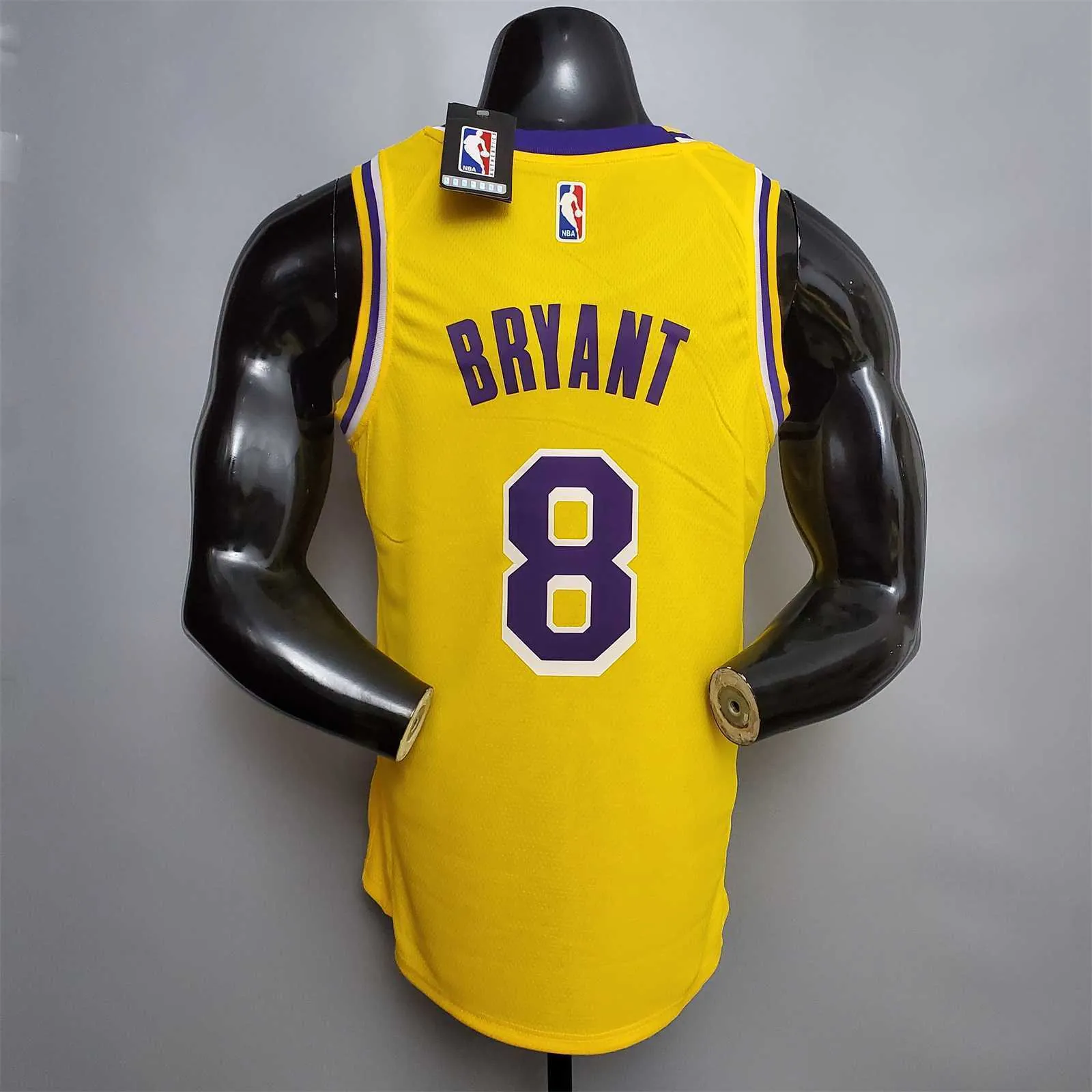 Bryant #8 Lakers Commemorative Edition Round neck yellow1684437008000 5