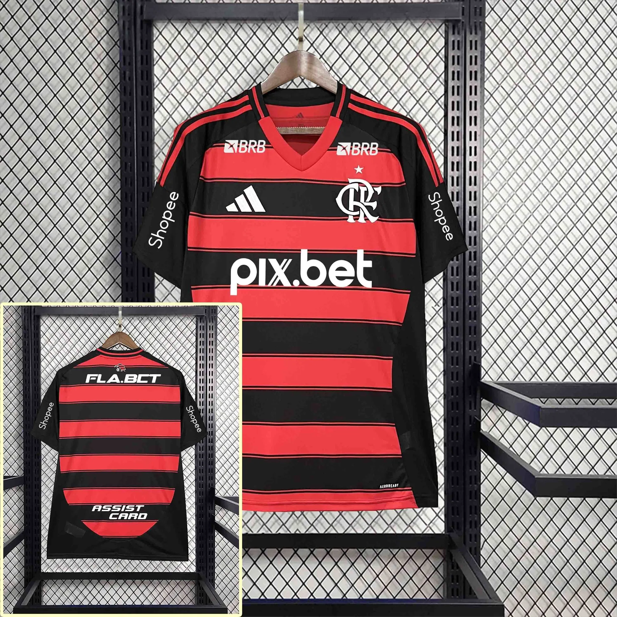 25-26 All Sponsor Flamengo Home Kit Soccer AAAAJersey Yupoo 1