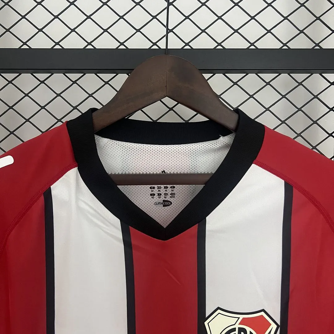 03-04 River Plate Away Long Sleeve Retro Kit Vintage Shirt AAAAJersey Dropship Yupoo 1