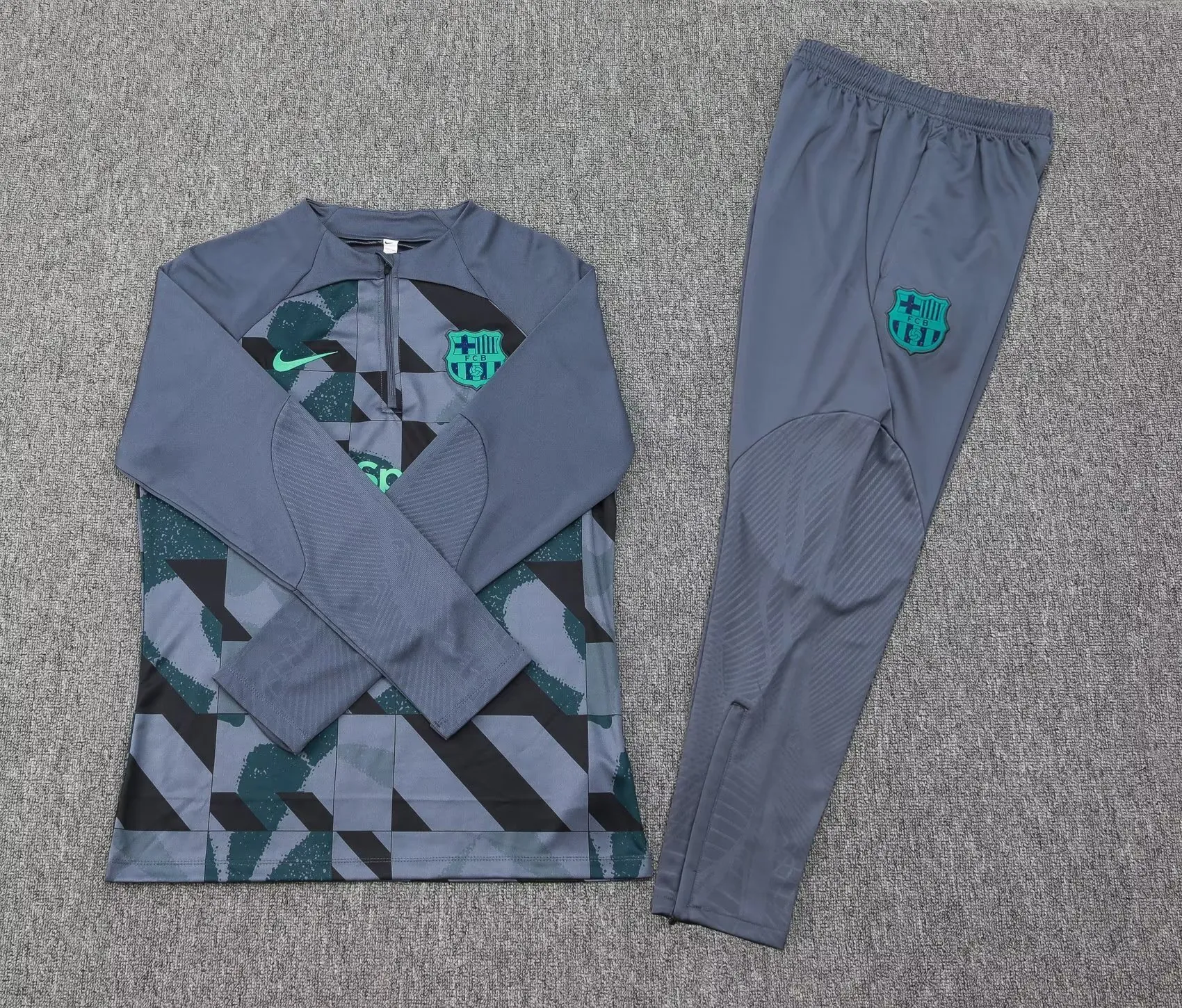 23-24 Barcelona Long Sleeve Training Suit Yupoo 1
