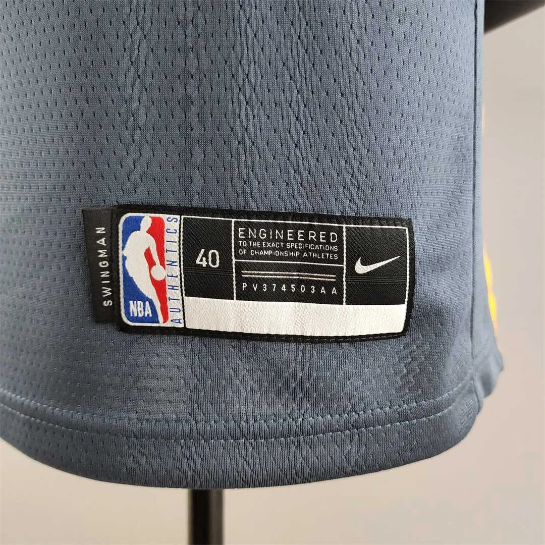 2018 KUMINGA#00 Golden State Warriors Grey NBA Jersey 3