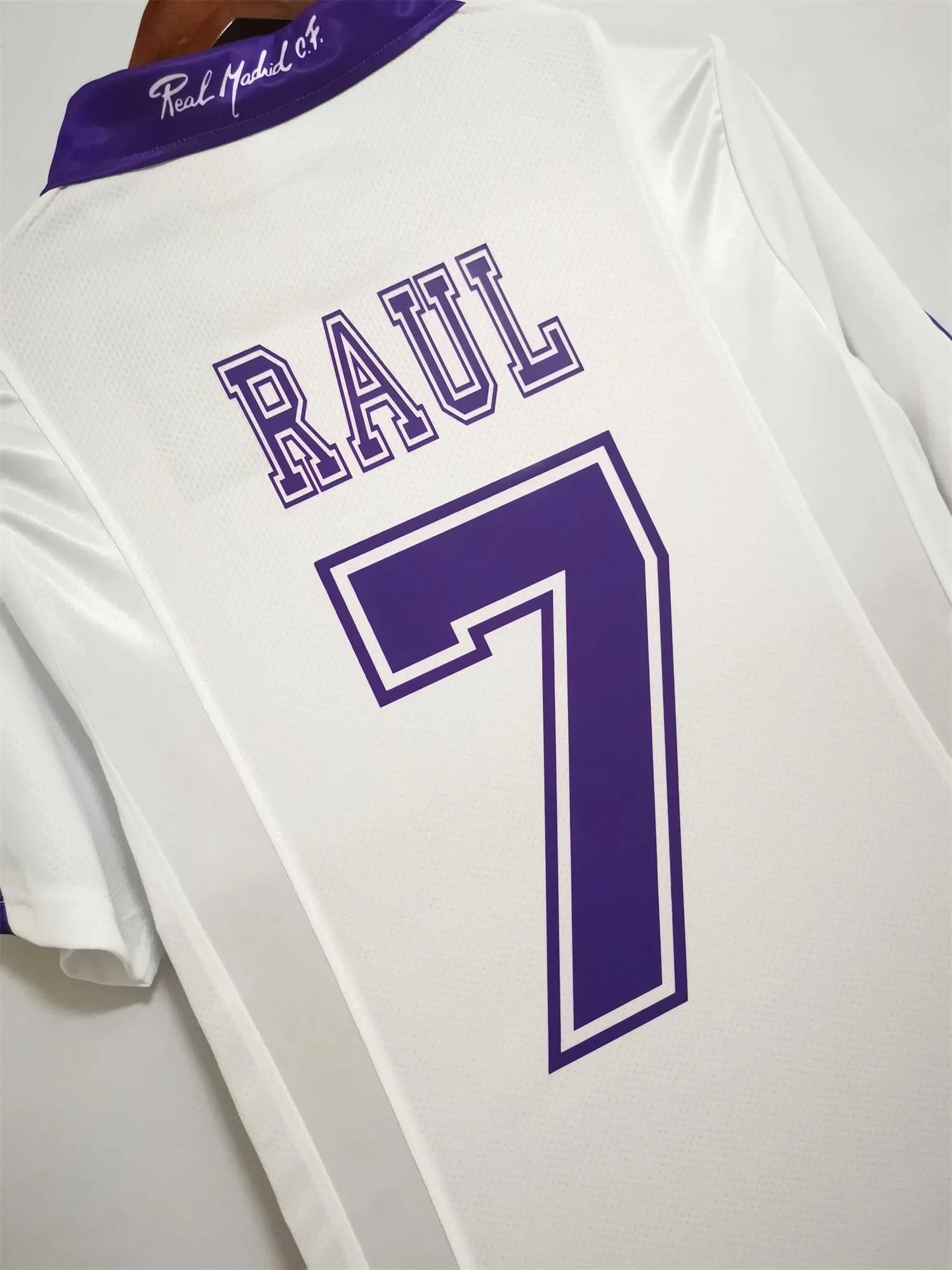 97-98 Real Madrid home champions league white champions 3