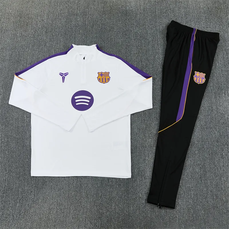26-27 Barcelona Mens Kit Football Aldult Training Long Sleeve Suit Yupoo 5 4