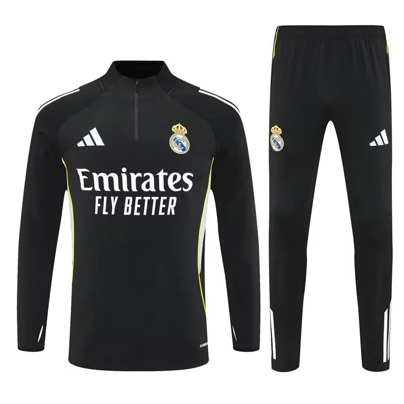25-26 Real Madrid Black Training Kit Soccer AAAAJersey Yupoo S-2XL 3